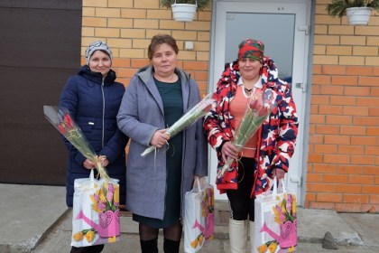 Поздравление женщин на Столинщине